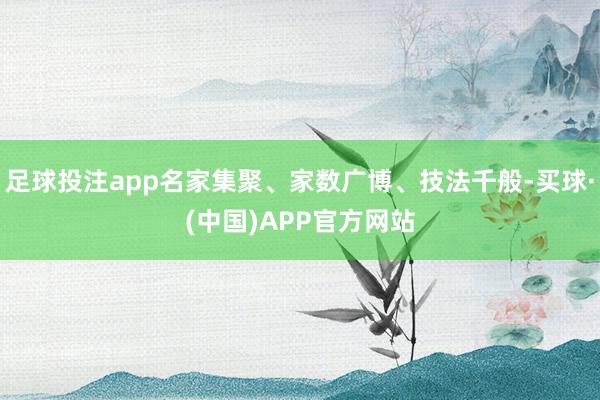 足球投注app名家集聚、家数广博、技法千般-买球·(中国)APP官方网站