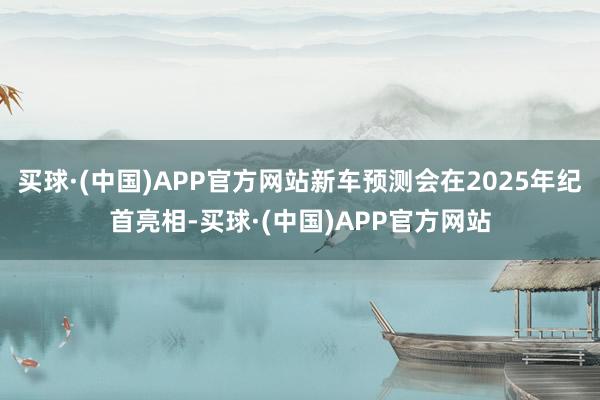 买球·(中国)APP官方网站新车预测会在2025年纪首亮相-买球·(中国)APP官方网站