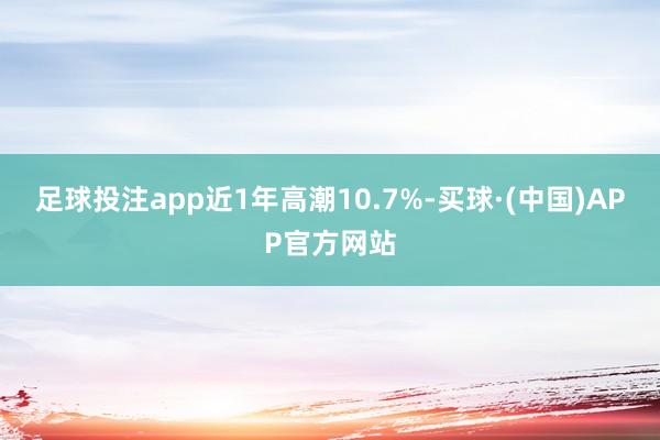 足球投注app近1年高潮10.7%-买球·(中国)APP官方网站