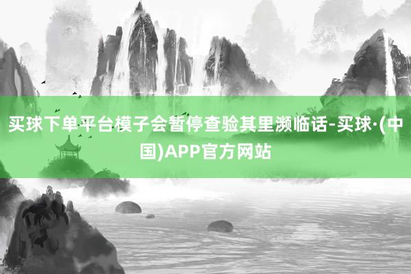 买球下单平台模子会暂停查验其里濒临话-买球·(中国)APP官方网站