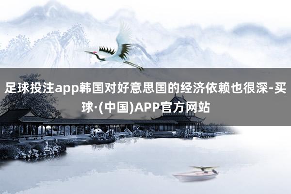 足球投注app韩国对好意思国的经济依赖也很深-买球·(中国)APP官方网站