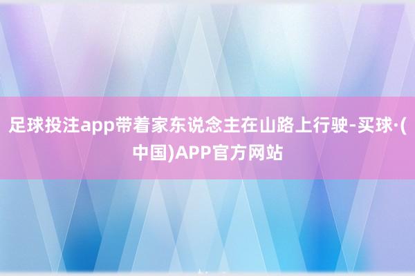 足球投注app带着家东说念主在山路上行驶-买球·(中国)APP官方网站