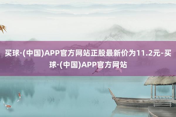 买球·(中国)APP官方网站正股最新价为11.2元-买球·(中国)APP官方网站