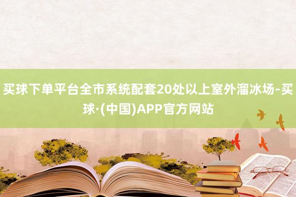 买球下单平台全市系统配套20处以上室外溜冰场-买球·(中国)APP官方网站