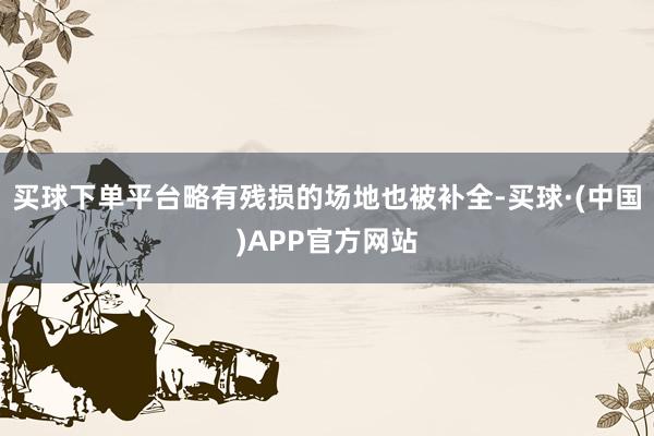 买球下单平台略有残损的场地也被补全-买球·(中国)APP官方网站