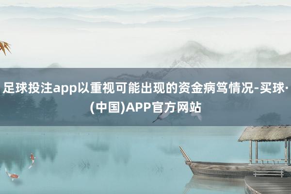 足球投注app以重视可能出现的资金病笃情况-买球·(中国)APP官方网站
