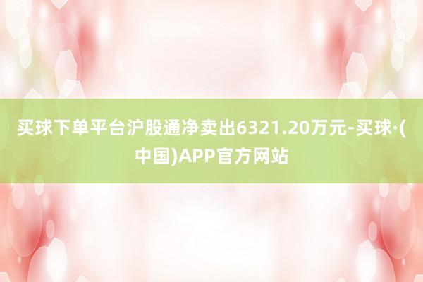 买球下单平台沪股通净卖出6321.20万元-买球·(中国)APP官方网站