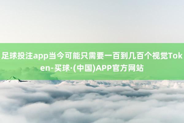 足球投注app当今可能只需要一百到几百个视觉Token-买球·(中国)APP官方网站