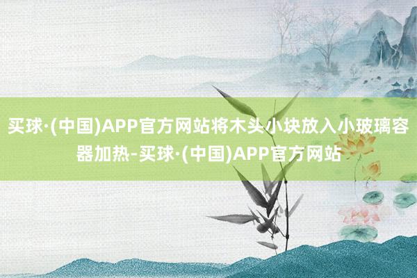 买球·(中国)APP官方网站将木头小块放入小玻璃容器加热-买球·(中国)APP官方网站