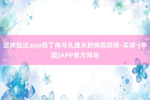 足球投注app而丁伟与孔捷未到病院探视-买球·(中国)APP官方网站