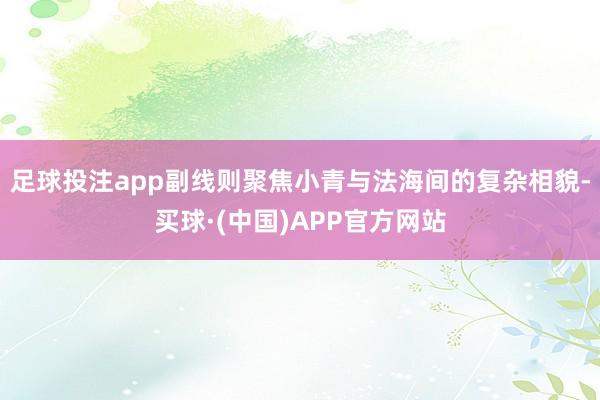 足球投注app副线则聚焦小青与法海间的复杂相貌-买球·(中国)APP官方网站