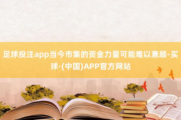 足球投注app当今市集的资金力量可能难以兼顾-买球·(中国)APP官方网站