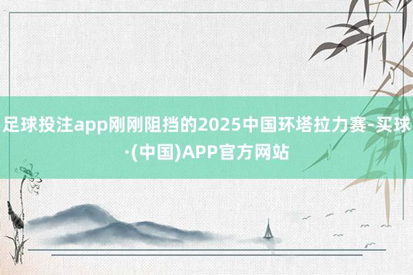 足球投注app刚刚阻挡的2025中国环塔拉力赛-买球·(中国)APP官方网站