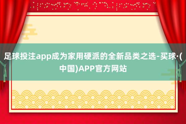 足球投注app成为家用硬派的全新品类之选-买球·(中国)APP官方网站
