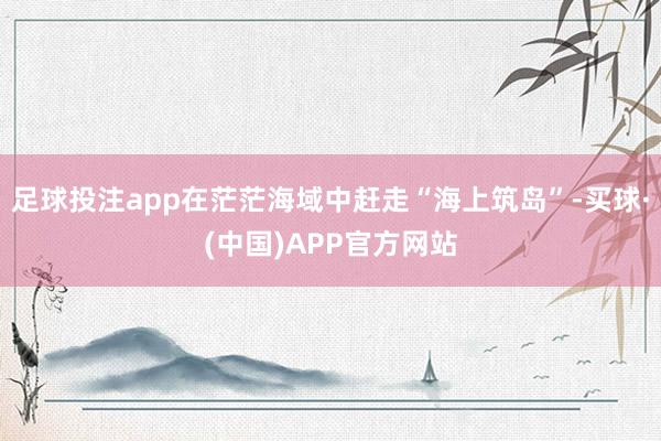 足球投注app在茫茫海域中赶走“海上筑岛”-买球·(中国)APP官方网站