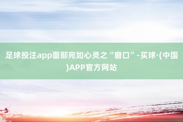 足球投注app面部宛如心灵之“窗口”-买球·(中国)APP官方网站