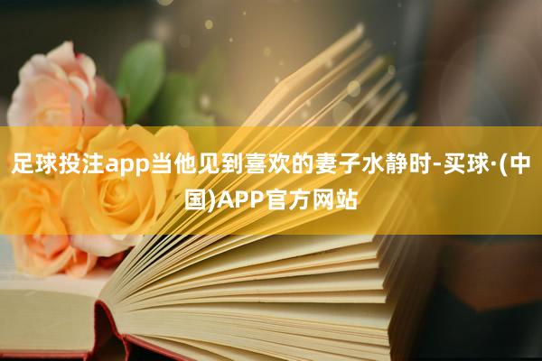 足球投注app当他见到喜欢的妻子水静时-买球·(中国)APP官方网站